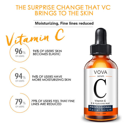 Glass Skin Vitamin C Brightening Serum – HA Glow Formula