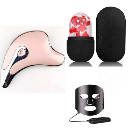 LED Microcurrent Gua Sha Face Massager – Lift, Sculpt & Rejuvenate